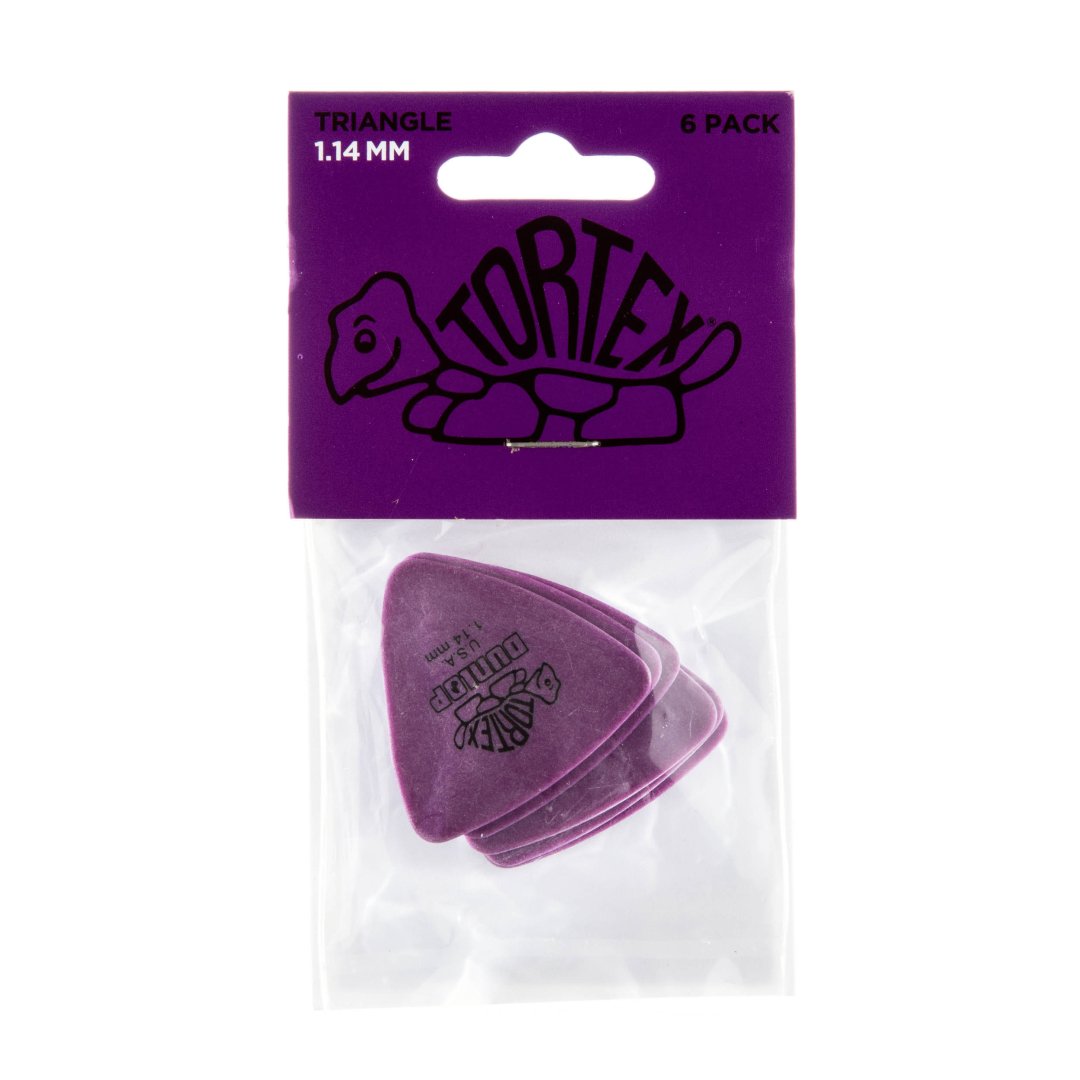 Dunlop 431P114 Tortex Triangle Guitar Pick 1.14mm (6 Pack)
