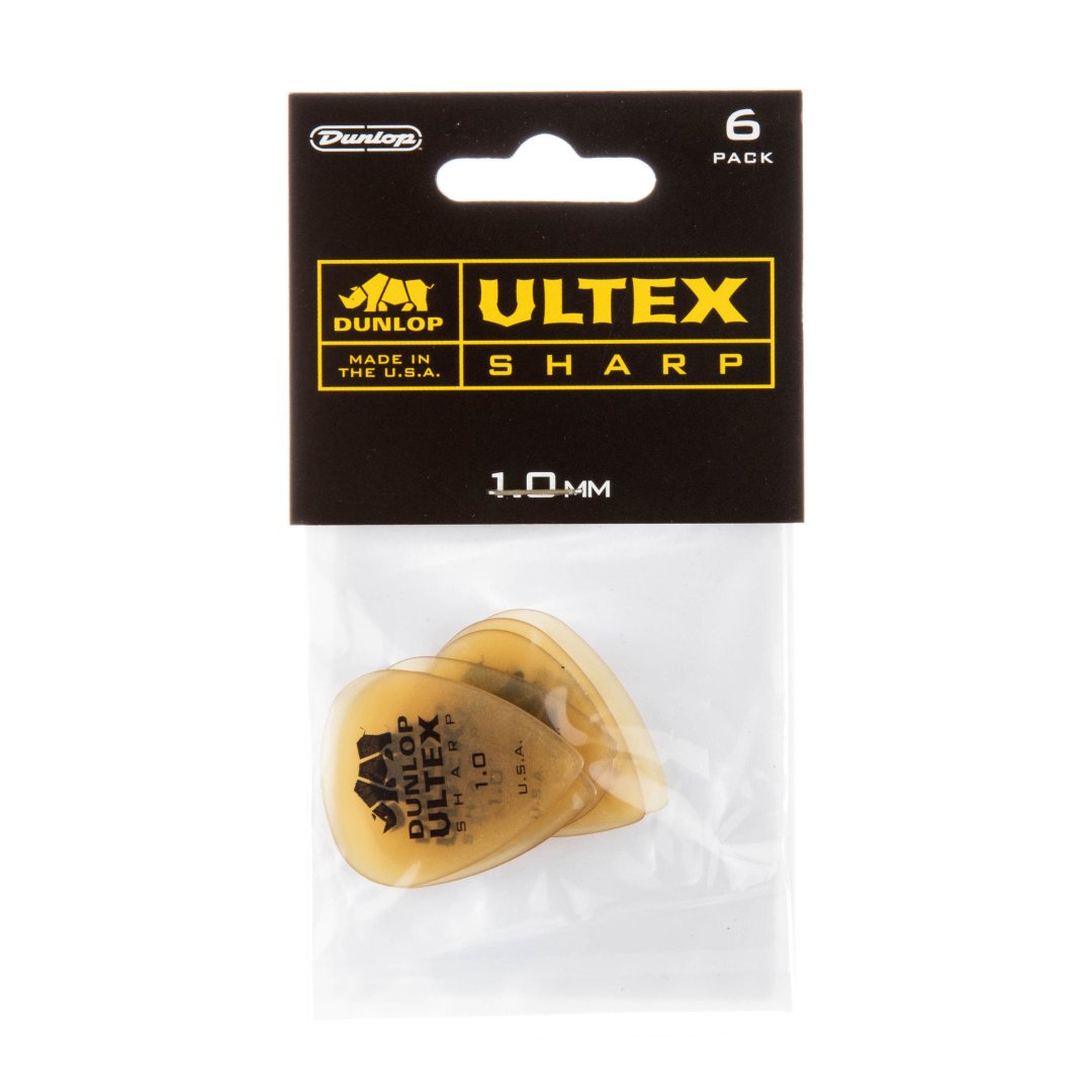 Dunlop 433P100 Ultex Sharp Guitar Pick 1.0mm (6 Pack)