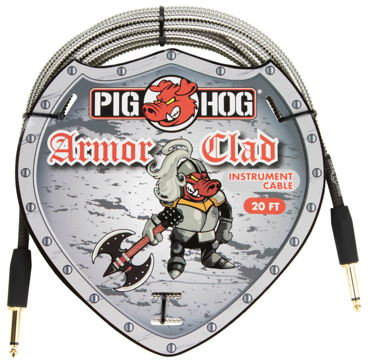 PIG HOG "ARMOR CLAD" INSTRUMENT CABLE, 20FT