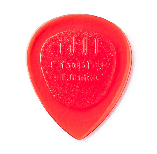 Dunlop 474R100 Stubby Jazz Guitar Pick 1.0mm (24 Pack)