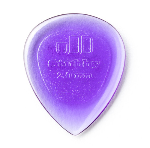 Dunlop 474R200 Stubby Jazz Guitar Pick 2.0mm (24 Pack)