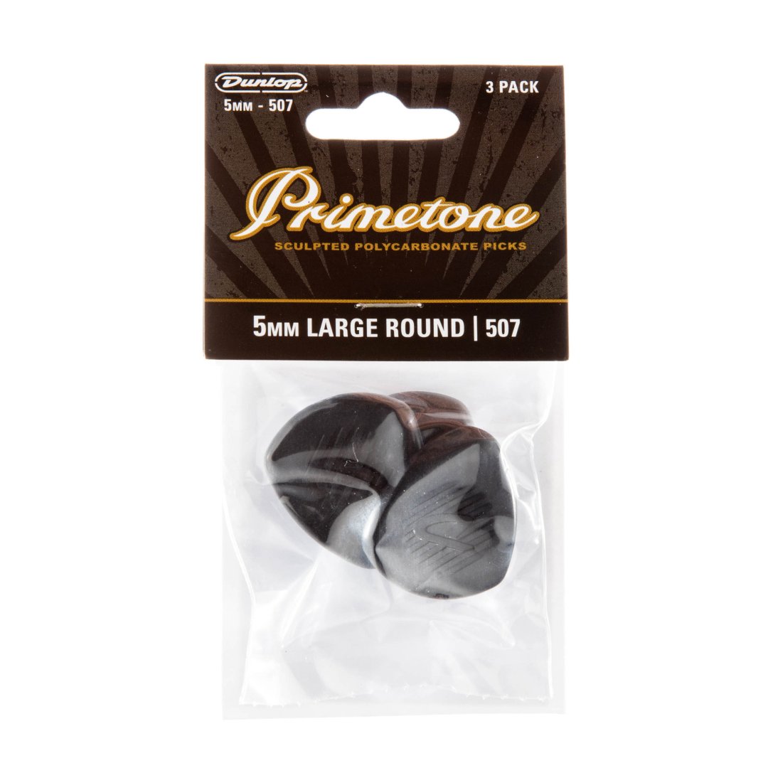 Dunlop 477P507 Primetone Classic Large Round Tip Guitar Pick 5.0mm (3