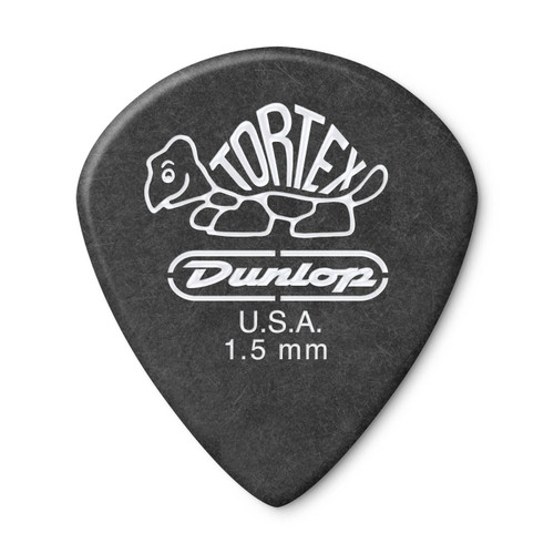 Dunlop 482R150 Tortex Pitch Black Jazz III Guitar Pick 1.50mm (72 Pack