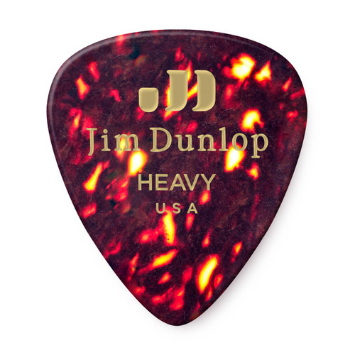 Dunlop 483R05HV Celluloid Guitar Pick. Heavy Shell (72 Pack)