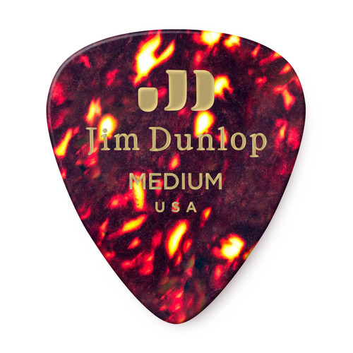 Dunlop 483R05MD Celluloid Guitar Pick. Medium Shell (72 Pack)