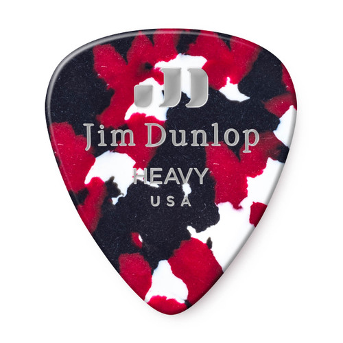 Dunlop 483R06HV Celluloid Guitar Pick. Heavy Confetti (72 Pack)