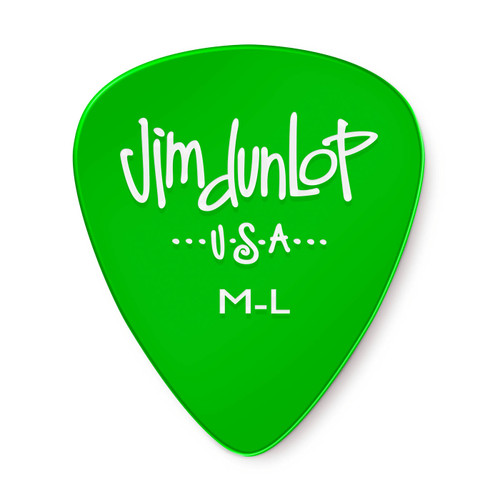 Dunlop 486RML Gels Guitar Pick. Medium-Light Green (72 Pack)