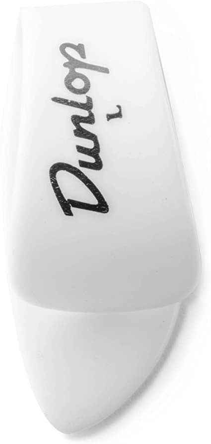 Dunlop 9003R Thumbpicks White Plastic. Large (12 Pack)