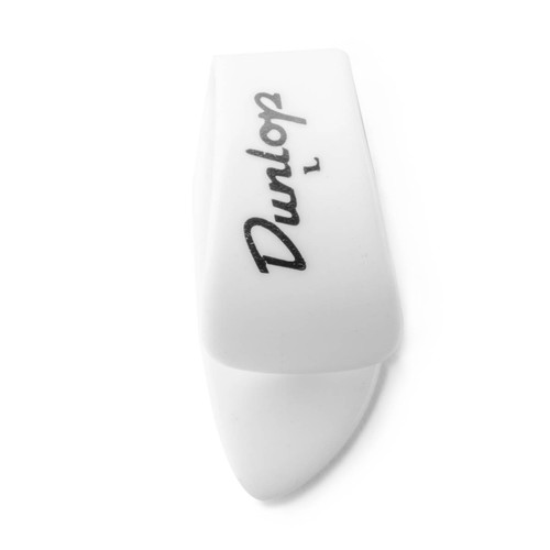 Dunlop 9013R Left Hand Thumbpicks White Plastic. Large (12 Pack)