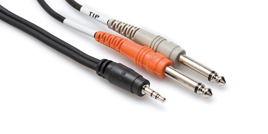 Hosa CMP-153 Stereo Breakout Stereo Breakout 3.5mm TRS to Dual 1/4" TS