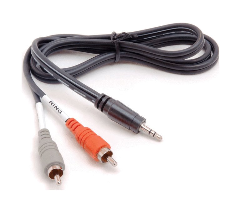 Hosa CMR-210 Stereo Breakout 3.5mm TRS to Dual RCA 10'