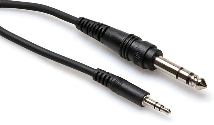 Hosa CMS-110 Stereo Interconnect 3.5mm TRS to 1/4" TRS. 10'