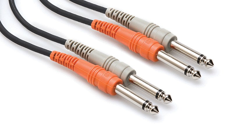 Hosa CPP-201 Stereo Interconnect Dual 1/4" TS. 1m