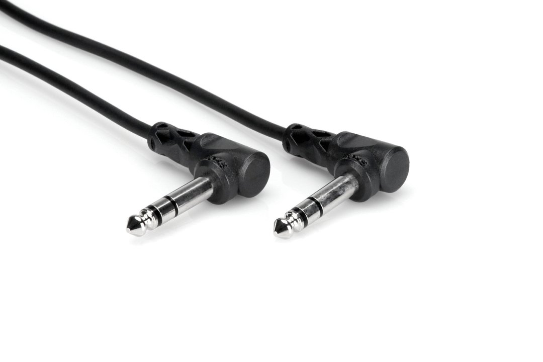 Hosa CSS-103RR Balanced Interconnect Right Angle 1/4" TRS. 3'