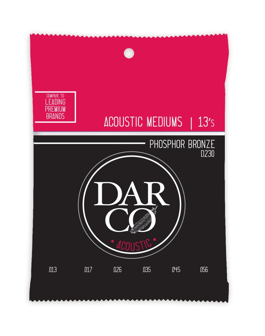 Martin D230 Darco Acoustic 98/2 Phosphor Bronze Medium Guitar Strings.