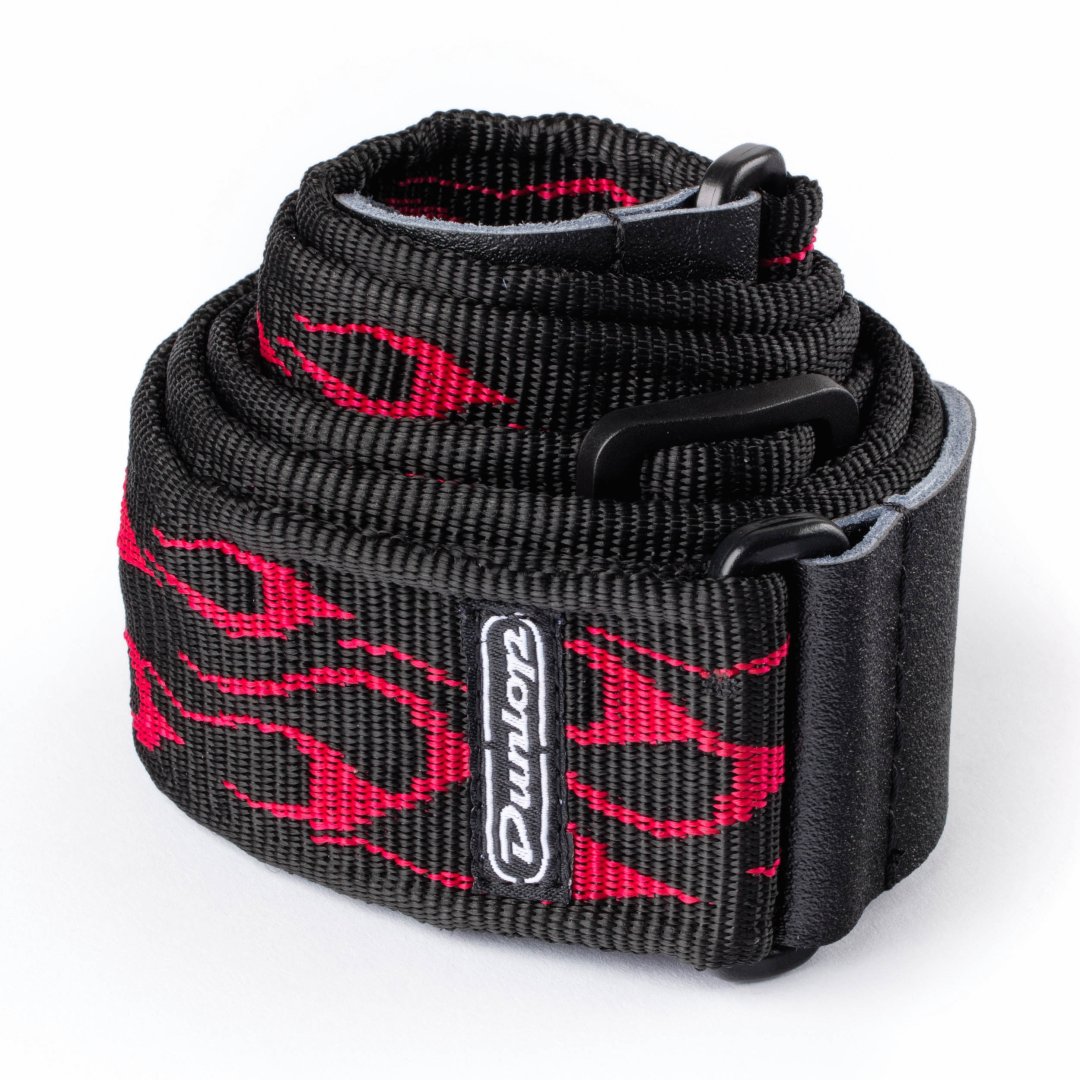 Dunlop D3811RD Flambe Red Guitar Strap