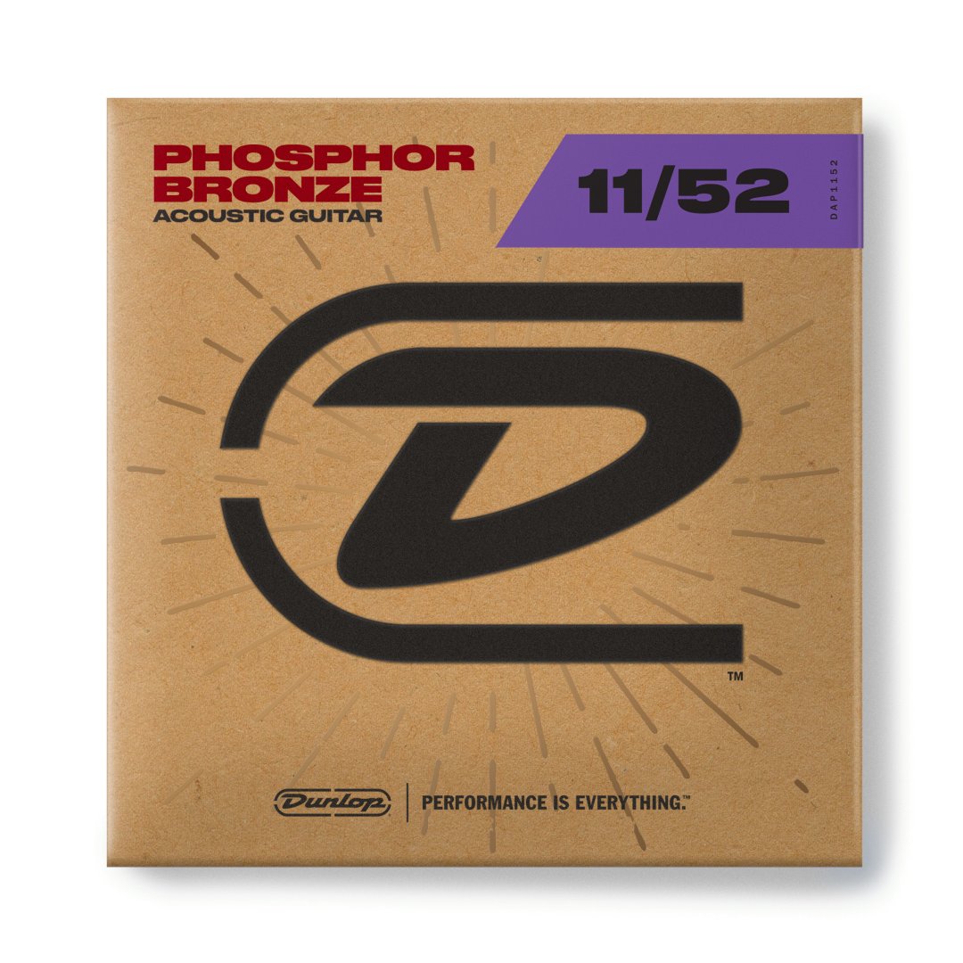 Dunlop DAP1142 Phosphor Bronze Acoustic Guitar Strings. 11-52