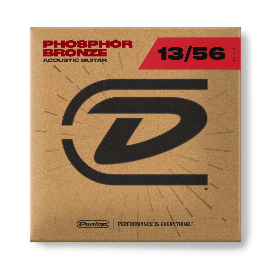 Dunlop DAP1356 Phosphor Bronze Acoustic Guitar Strings. 13-56