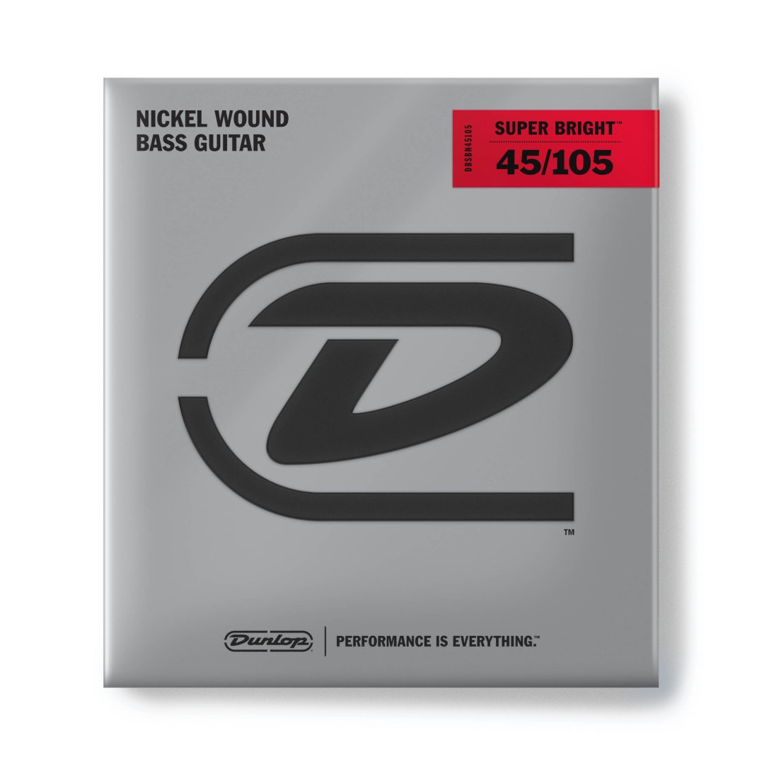 Dunlop DBSBN45105 Super Bright Nickel Wound Bass Strings. 45-105