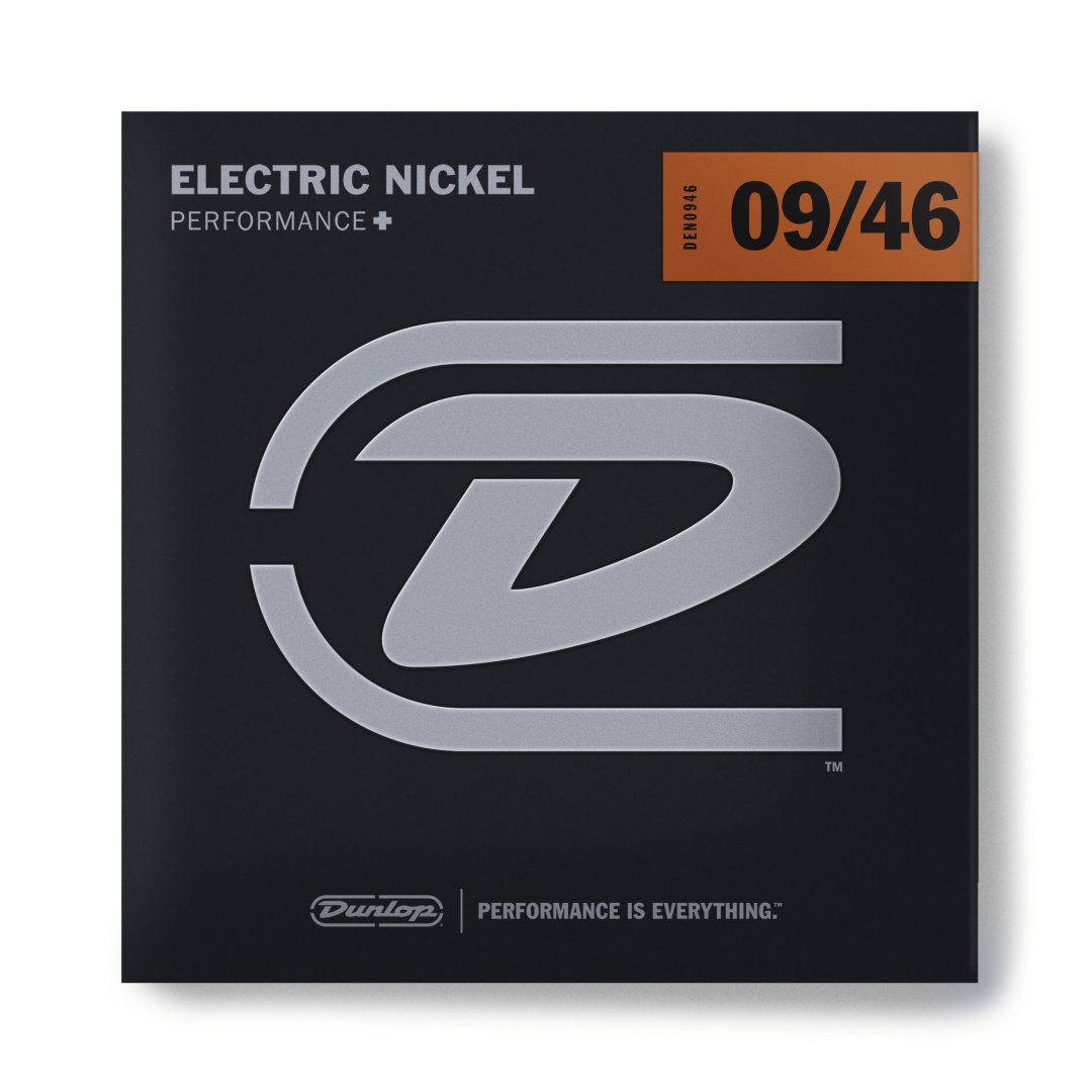 Dunlop DEN0946 Performance+ Nickel Wound Electric Guitar Strings. 9-46