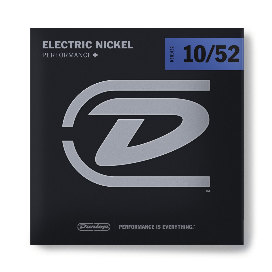 Dunlop DEN1052 Performance+ Nickel Wound Electric Guitar Strings. 10-5