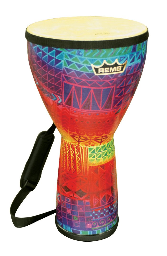 Remo DJFEMD17 Festival Djembe 20" X 10". Rainbow Medium