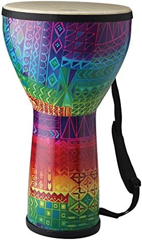 Remo DJFESM17 Festival Djembe. 14" X 8" Rainbow Small