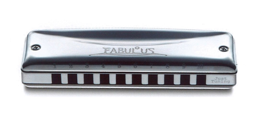 Suzuki F-20J-C Fabulous 10-Hole Diatonic Just Temperament Harmonica Ke