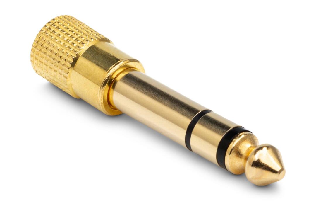 Hosa Headphone Adapter 3.5 mm TRS to 1/4 in TRS