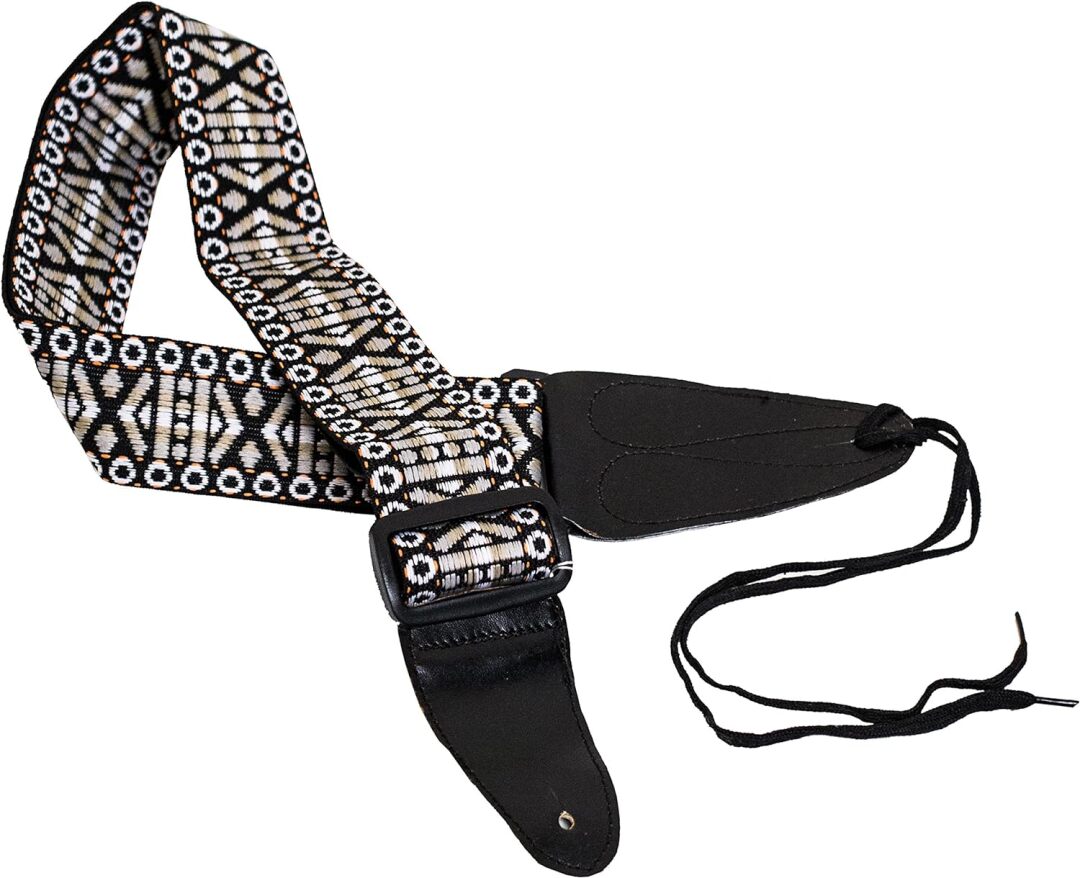 Performance Plus GS3-GT Guitar Strap, Woven Tapestry Hootenanny Patter