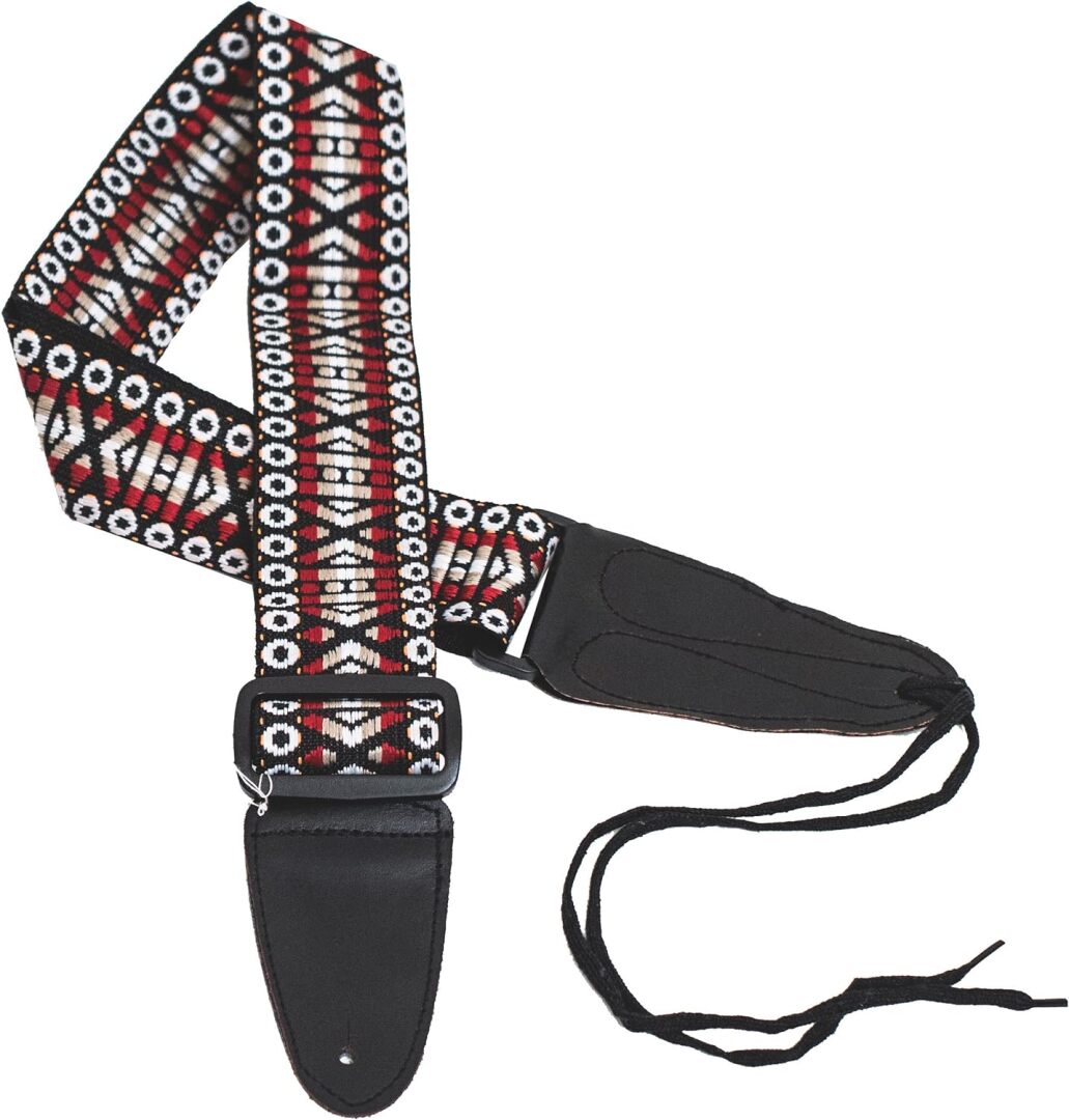 Performance Plus GS3-RT Guitar Strap, Woven Tapestry Hootenanny Patter