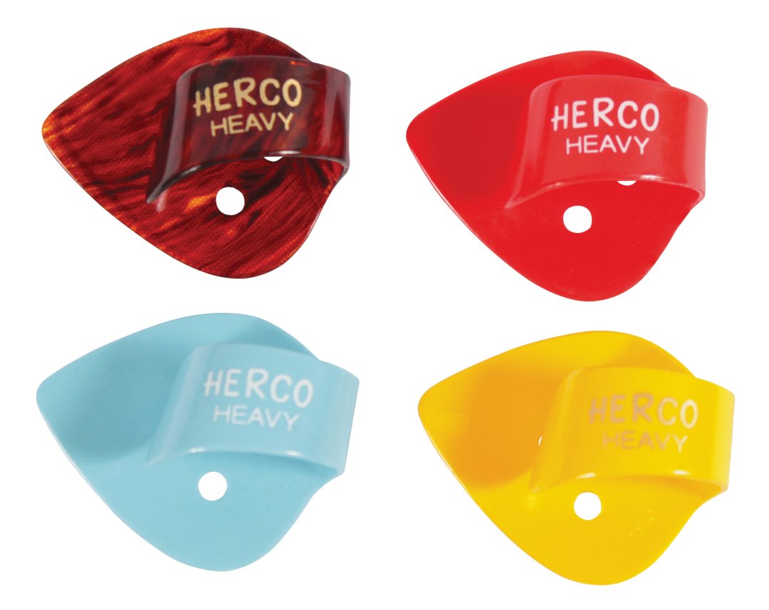 Herco HE113P Flat Thumbpicks Large. (3 Pack)