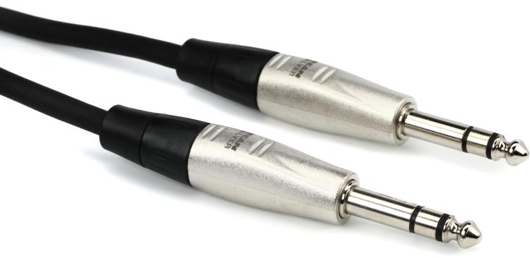 Hosa HSS-005 Pro Balanced Interconnect Cable - REAN 1/4-inch TRS Male