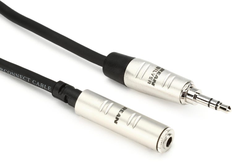 Hosa HXMM-005 Pro Headphone Extension Cable - 3.5mm REAN TRS Female to