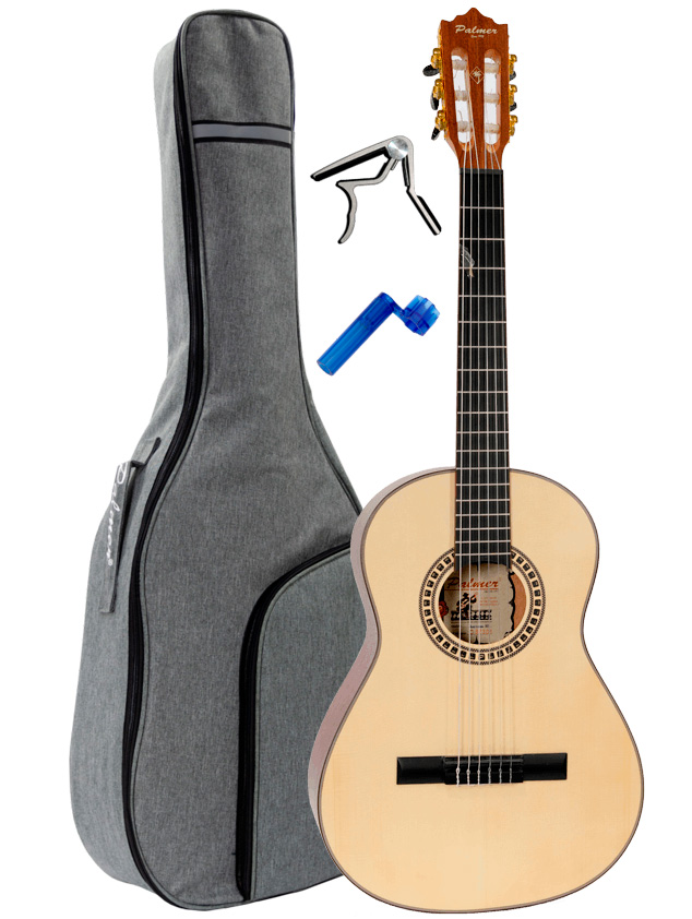 Palmer KARISSA 36" Classical Guitar + Value Pack: Capo, String Winder