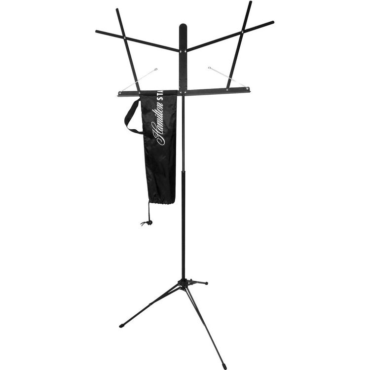 Hamilton Stands KB200 Automatic Clutch Folding Music Stand with Carryi