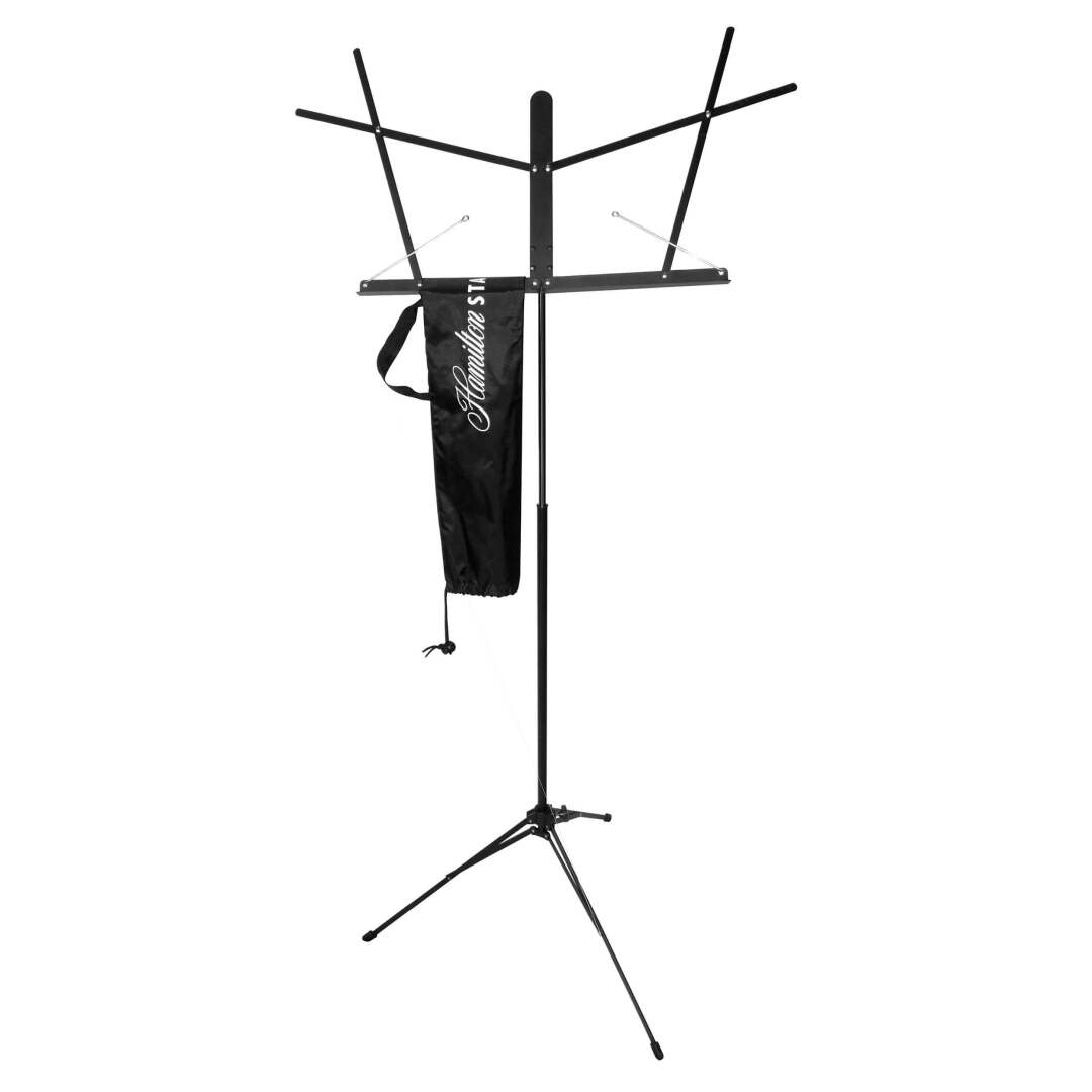 Hamilton Folding Music Stand with Auto Clutch and Carrying Bag