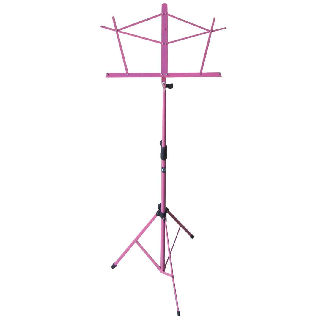 Hamilton Dlx Folding Music Stand w/Bag - Pink