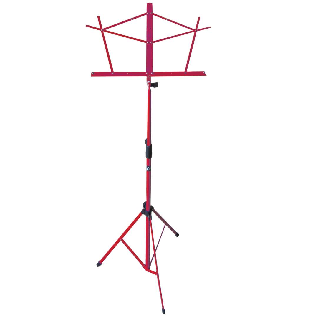 Hamilton Dlx Folding Music Stand w/Bag - Red