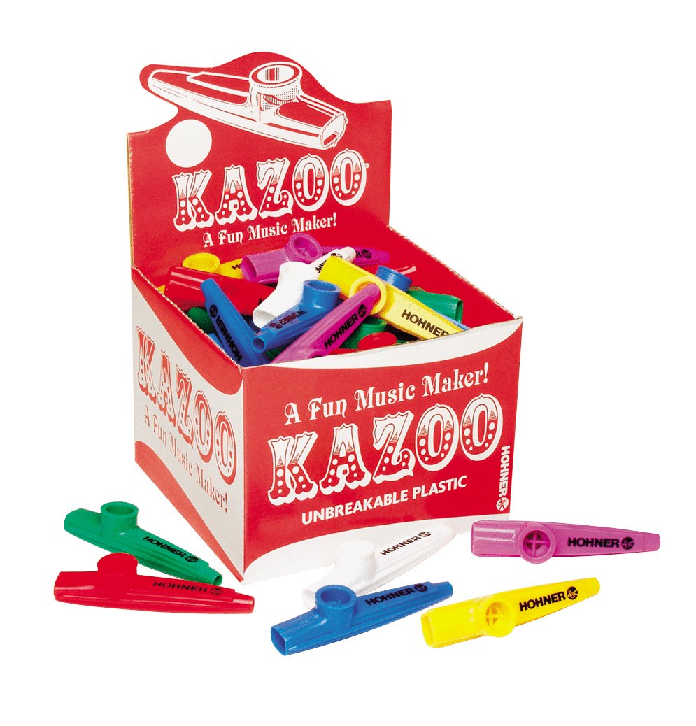 Hohner 50 unit box of Kazoos (Assorted Colors)