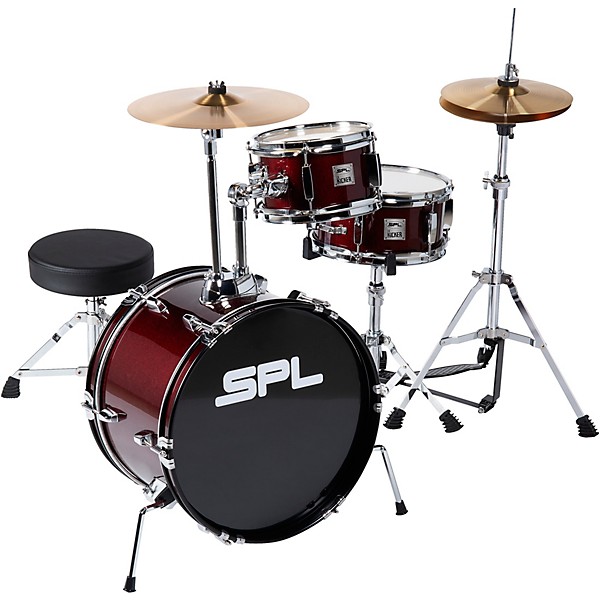 Sound Percussion Labs Lil' Kicker 3-Piece Junior Drum Set Wine Red