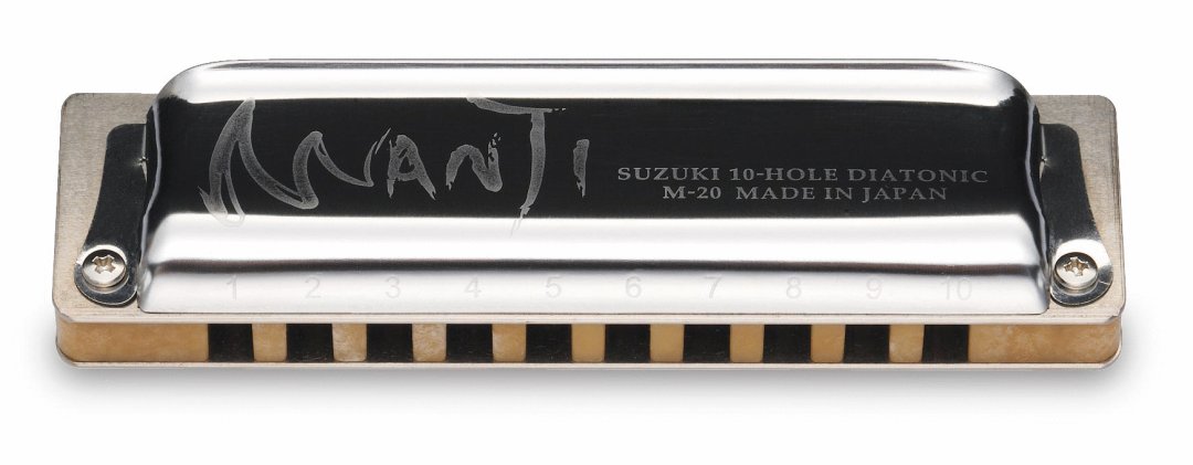 Suzuki M-20Nm-G Manji Natural Minor Harmonica Key of G