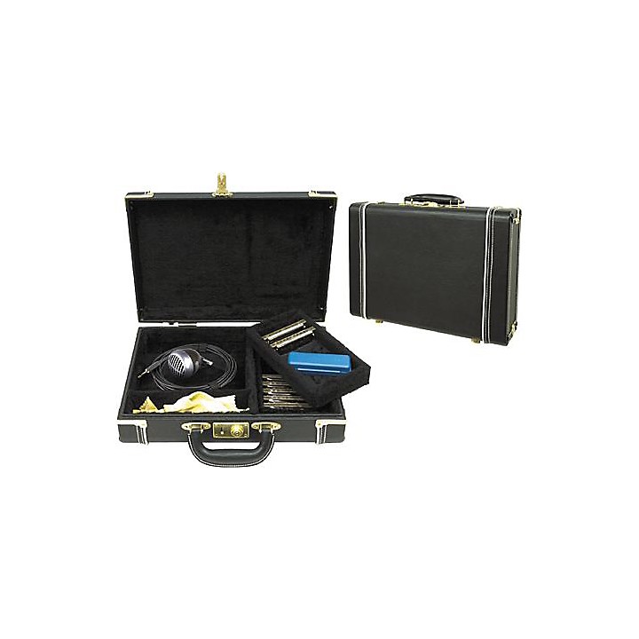 Musician's Gear Hardshell Harmonica Case Black