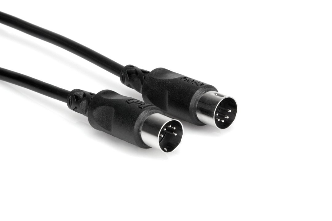 Hosa MID-305BK Midi Cable 5 Pin DIN. 5'