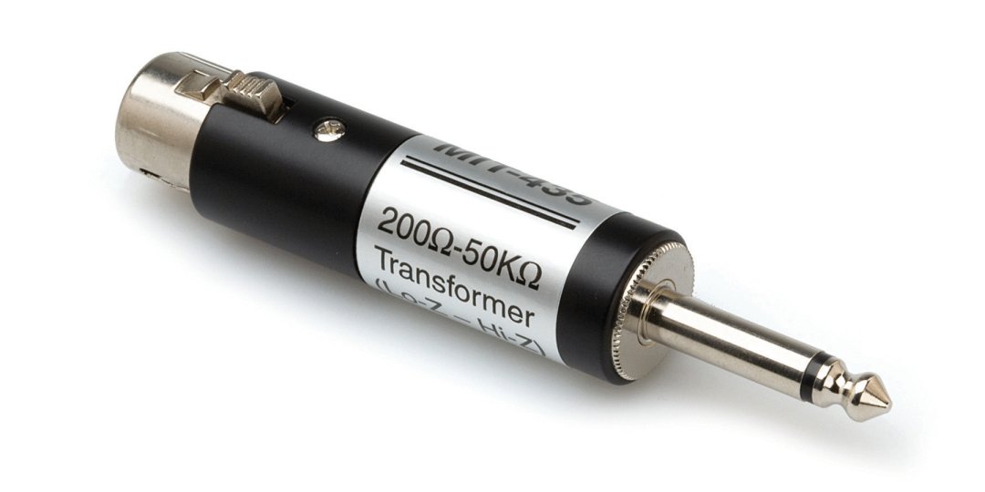 Hosa MIT-435 Impedance Transformer XLR3F to 1/4" TS