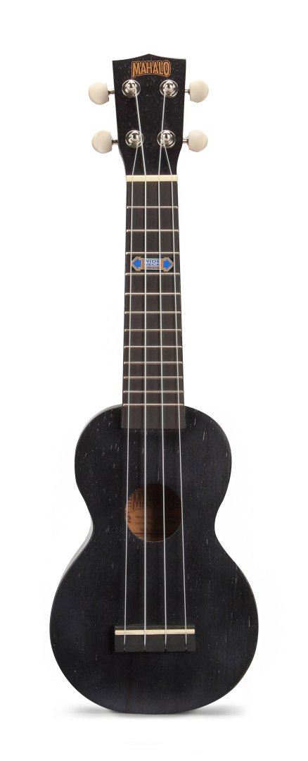Mahalo MK1-PWTBK Kahiko Plus Soprano Ukulele. Wide Neck Trans Black