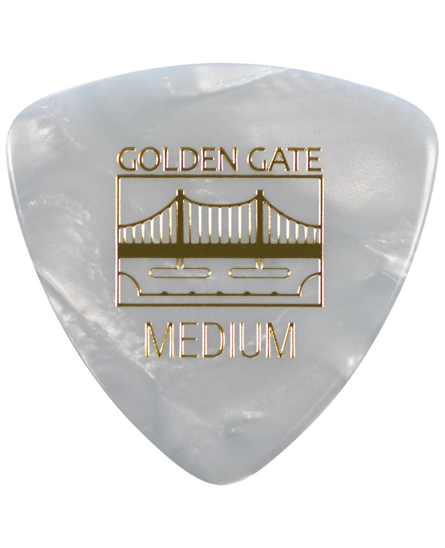 Golden Gate MP-405 Deluxe Flat Pick Large Triangle Medium Dozen