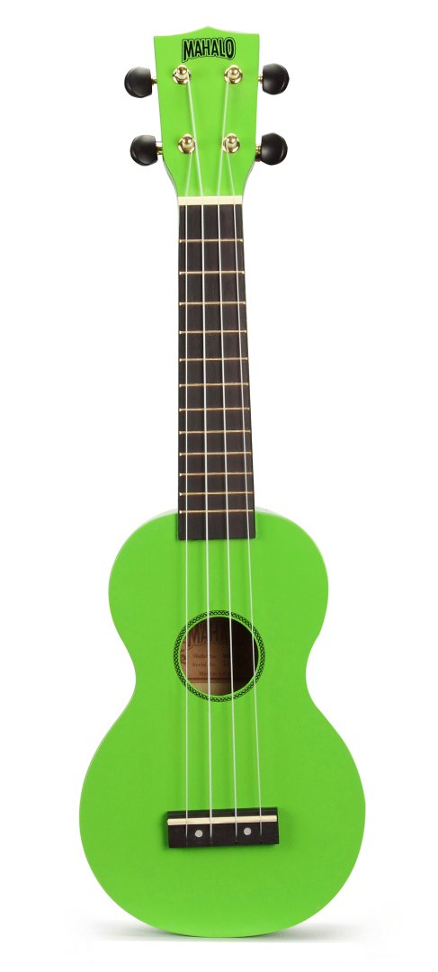 Mahalo MR1-GN Rainbow Soprano Ukulele. Green