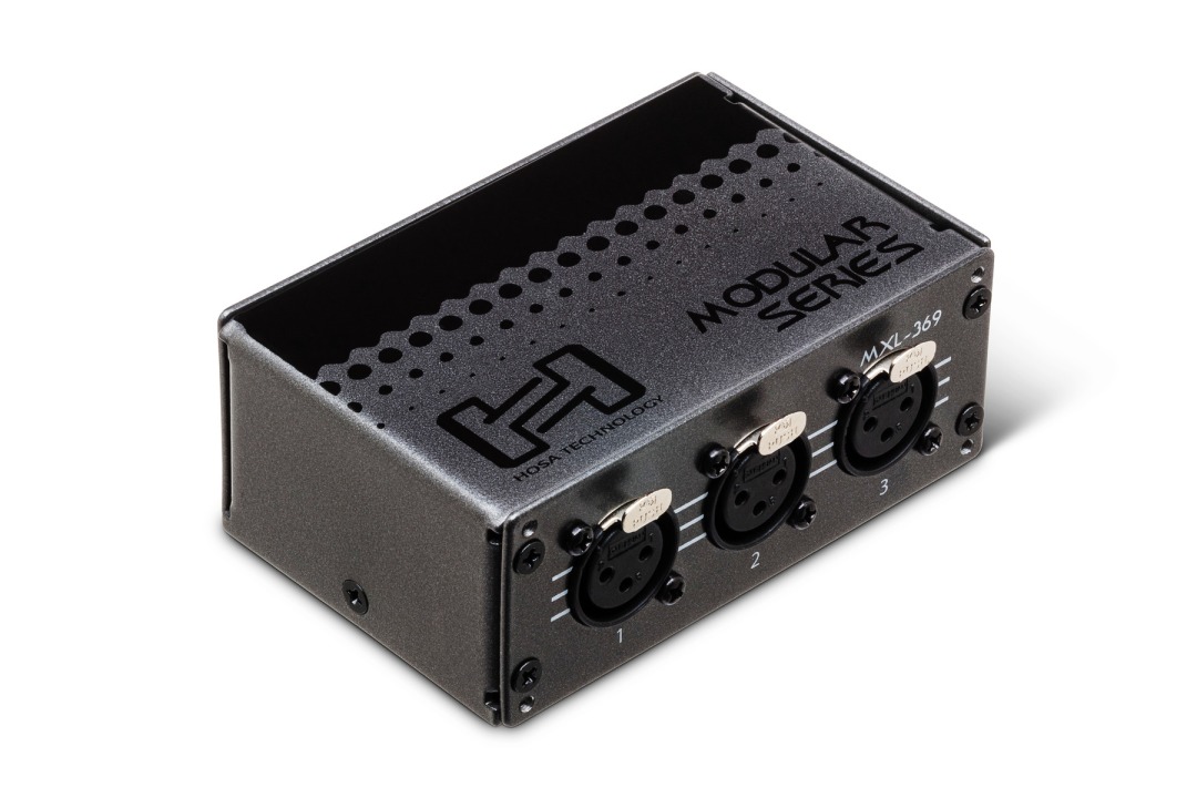 Hosa MXL-369 Patch Bay Module, 3-point, XLR3F to XLR3M