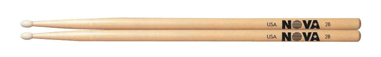 Vic Firth NO2BN Nova Drum Sticks 2B Nylon